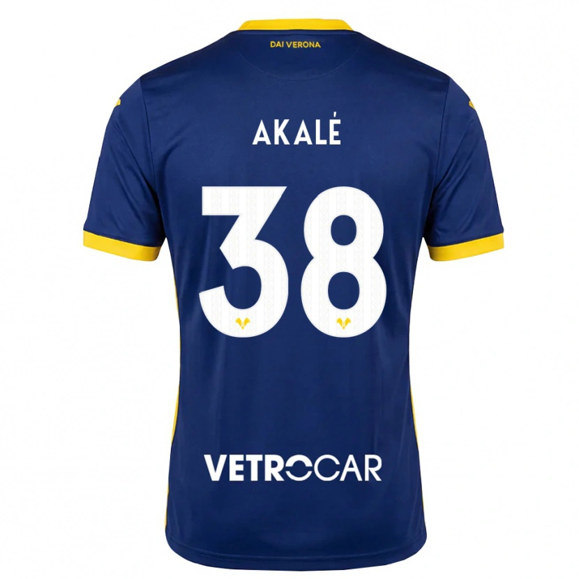 Danxen Herren Ruben Akalé #38 Königsblau Gelb Weiß Heimtrikot Trikot 2026/27 T-Shirt