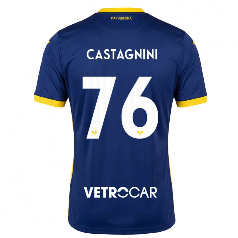 Danxen Herren Mirko Castagnini #76 Königsblau Gelb Weiß Heimtrikot Trikot 2026/27 T-Shirt