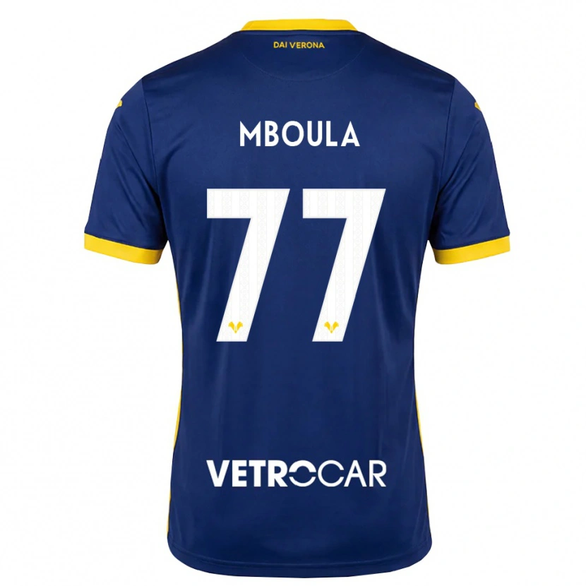 Danxen Herren Jordi Mboula #77 Königsblau Gelb Weiß Heimtrikot Trikot 2026/27 T-Shirt