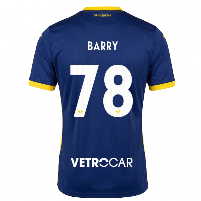 Danxen Herren Oumar Barry #78 Königsblau Gelb Weiß Heimtrikot Trikot 2026/27 T-Shirt