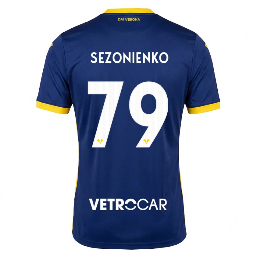 Danxen Herren Kacper Sezonienko #79 Königsblau Gelb Weiß Heimtrikot Trikot 2026/27 T-Shirt