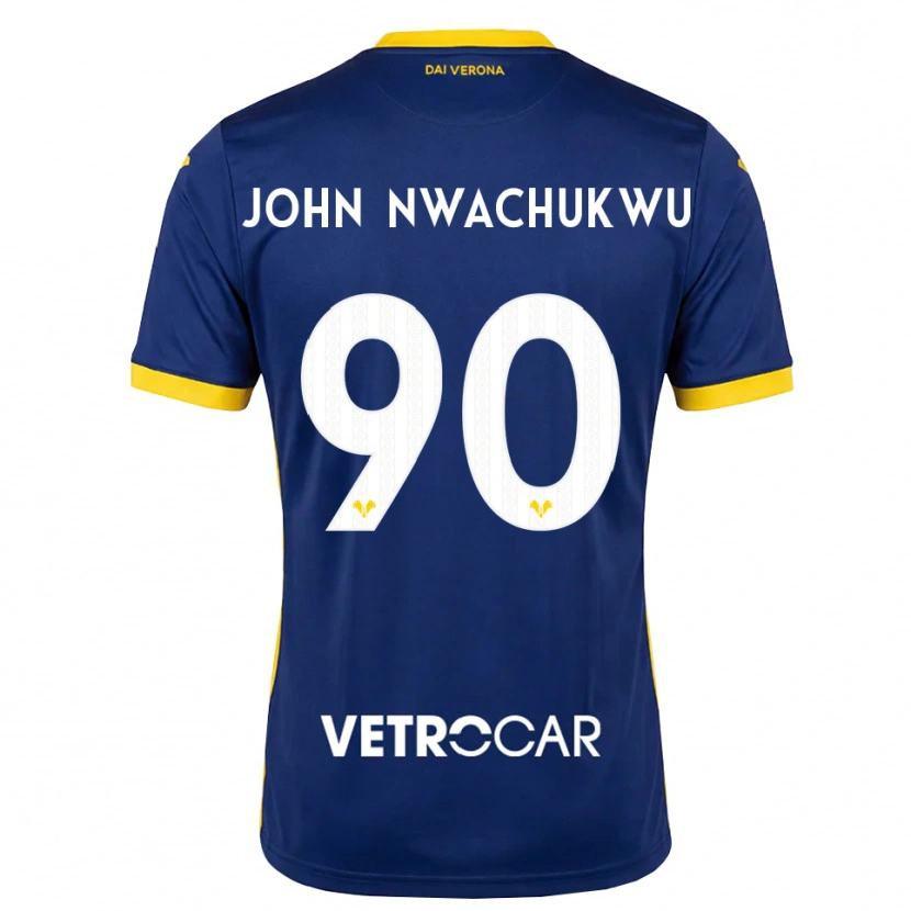 Danxen Herren Samuel John Nwachukwu #90 Königsblau Gelb Weiß Heimtrikot Trikot 2026/27 T-Shirt