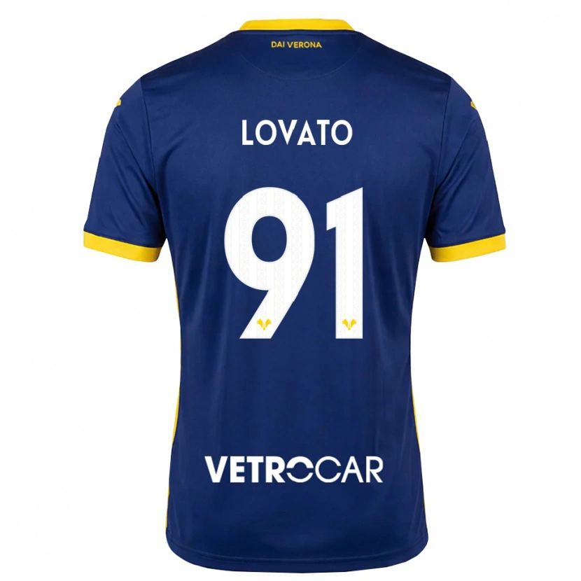 Danxen Herren Enrico Lovato #91 Königsblau Gelb Weiß Heimtrikot Trikot 2026/27 T-Shirt