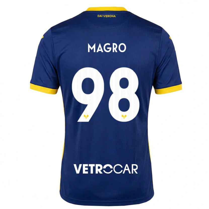 Danxen Herren Federico Magro #98 Königsblau Gelb Weiß Heimtrikot Trikot 2026/27 T-Shirt