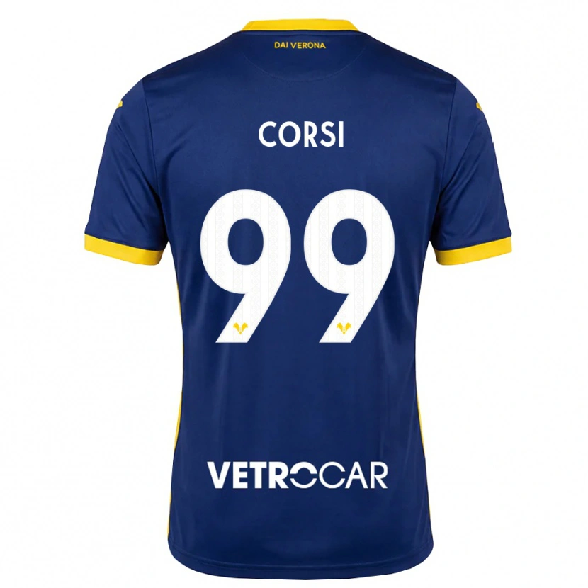 Danxen Herren Sara Corsi #99 Königsblau Gelb Weiß Heimtrikot Trikot 2026/27 T-Shirt