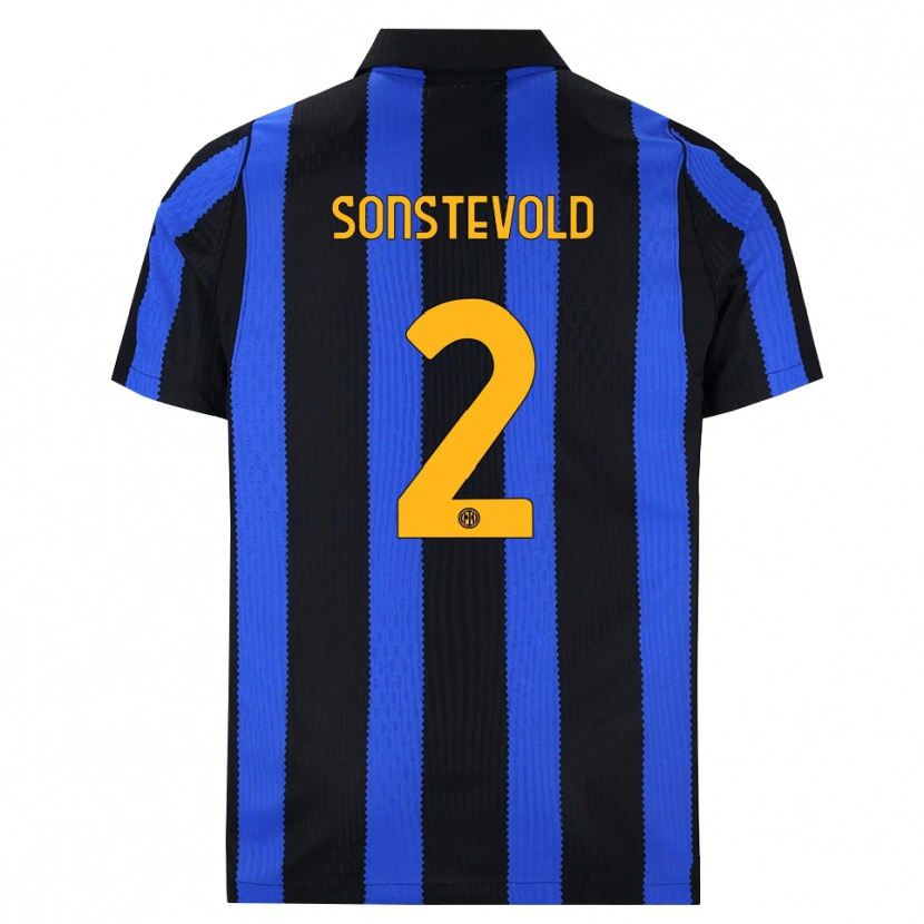 Danxen Herren Anja Sonstevold #2 Schwarz Blau Gelb Heimtrikot Trikot 2026/27 T-Shirt
