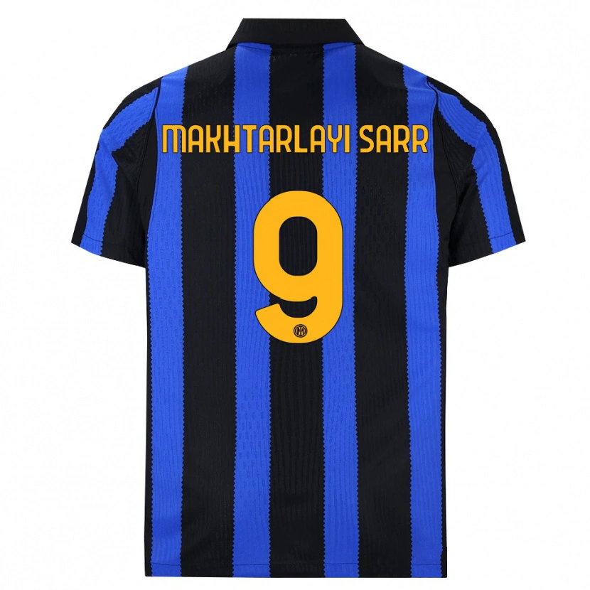Danxen Herren Amadou Makhtarlayi Sarr #9 Schwarz Blau Gelb Heimtrikot Trikot 2026/27 T-Shirt