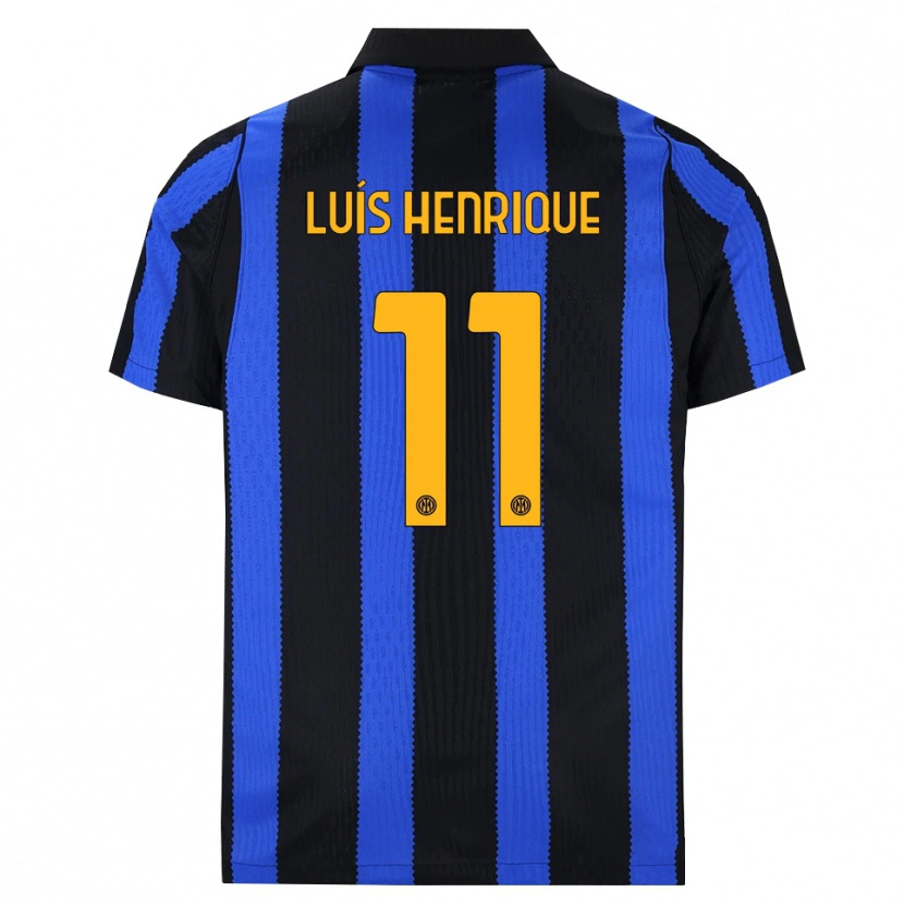 Danxen Herren Luis Henrique #11 Schwarz Blau Gelb Heimtrikot Trikot 2026/27 T-Shirt