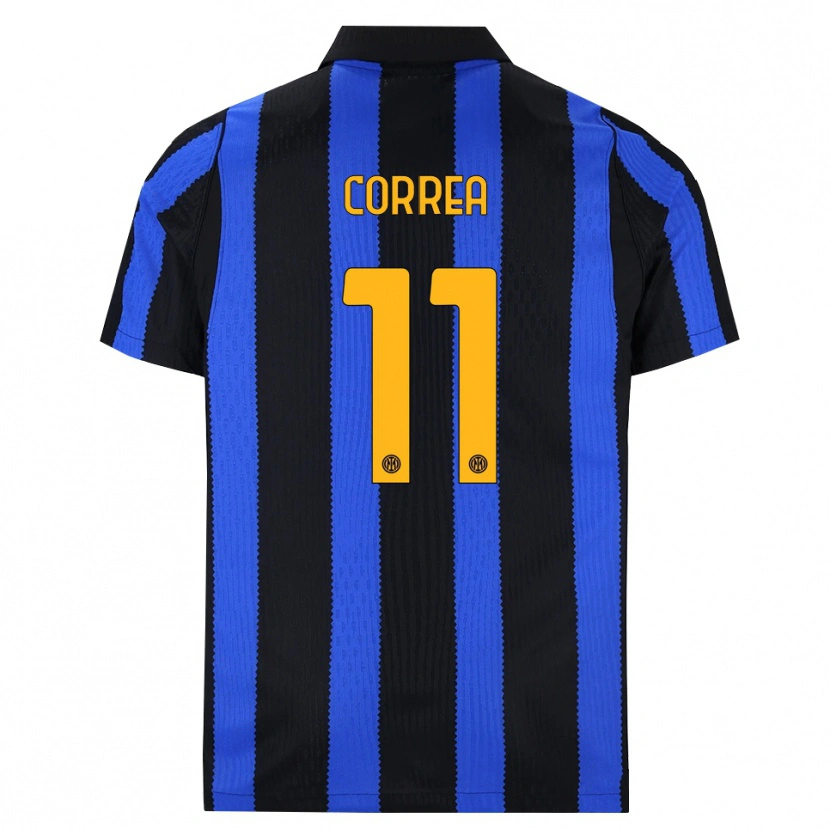Danxen Herren Joaquin Correa #11 Schwarz Blau Gelb Heimtrikot Trikot 2026/27 T-Shirt