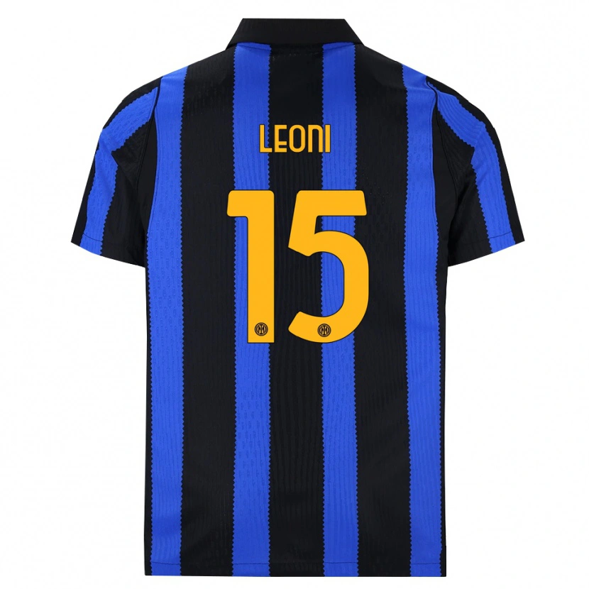 Danxen Herren Luca Leoni #15 Schwarz Blau Gelb Heimtrikot Trikot 2026/27 T-Shirt