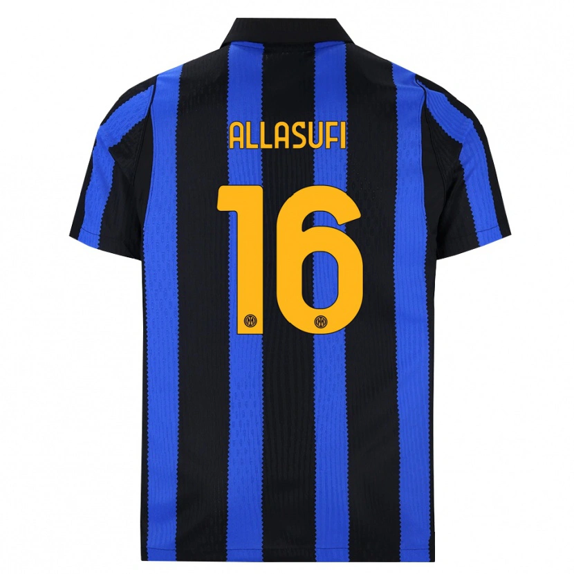 Danxen Herren Mattias Allasufi #16 Schwarz Blau Gelb Heimtrikot Trikot 2026/27 T-Shirt