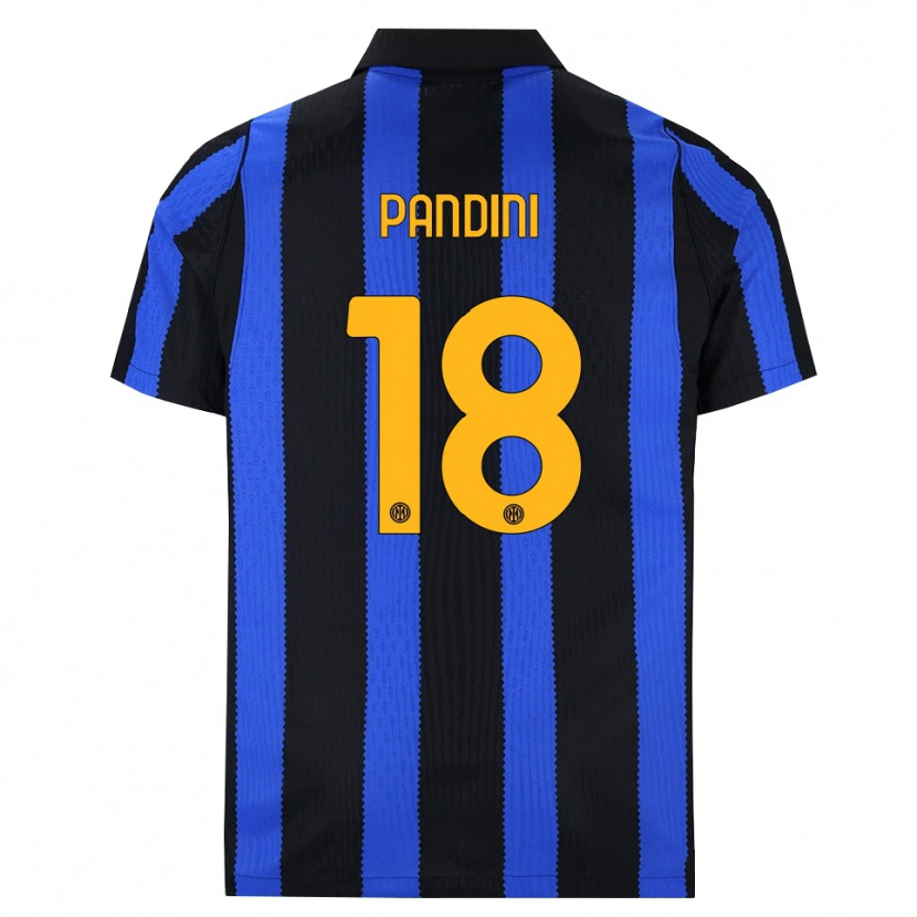 Danxen Herren Marta Pandini #18 Schwarz Blau Gelb Heimtrikot Trikot 2026/27 T-Shirt