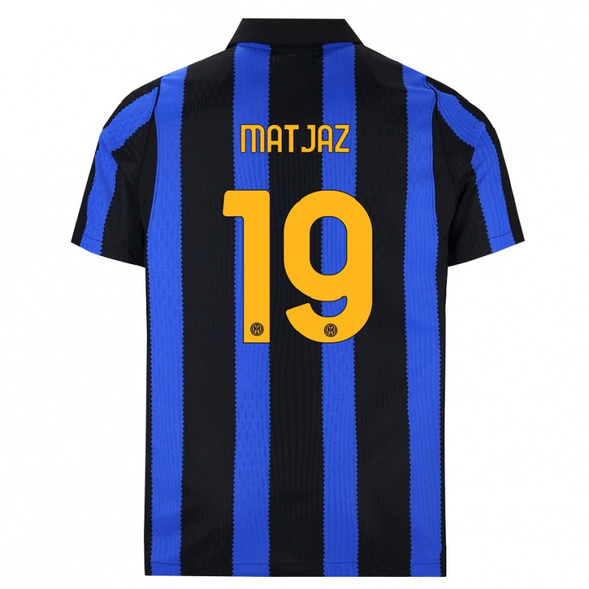 Danxen Herren Samo Matjaz #19 Schwarz Blau Gelb Heimtrikot Trikot 2026/27 T-Shirt