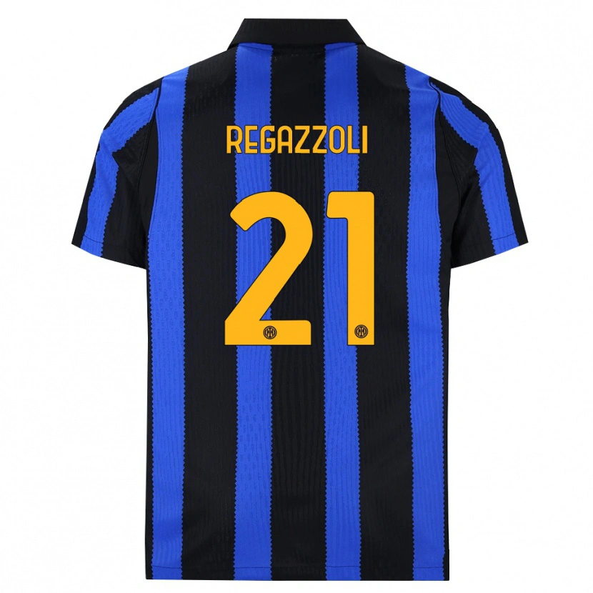 Danxen Herren Alice Regazzoli #21 Schwarz Blau Gelb Heimtrikot Trikot 2026/27 T-Shirt