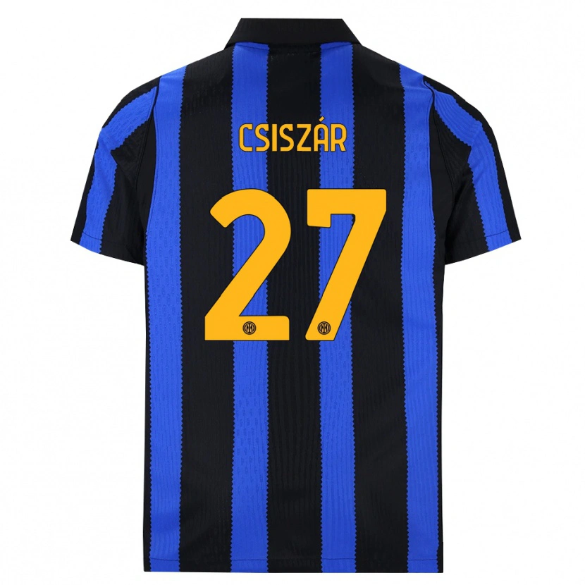 Danxen Herren Henrietta Csiszár #27 Schwarz Blau Gelb Heimtrikot Trikot 2026/27 T-Shirt