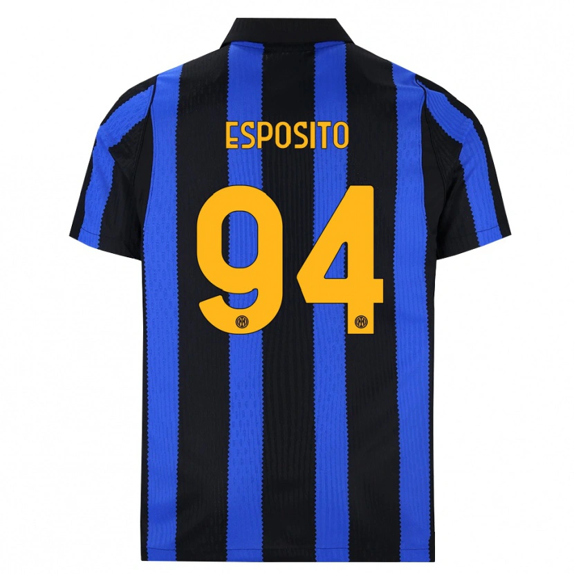 Danxen Herren Pio Esposito #94 Schwarz Blau Gelb Heimtrikot Trikot 2026/27 T-Shirt