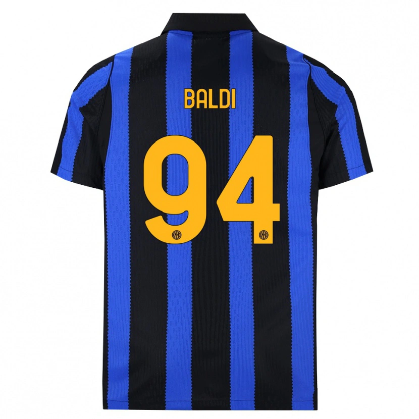 Danxen Herren Rachele Baldi #94 Schwarz Blau Gelb Heimtrikot Trikot 2026/27 T-Shirt