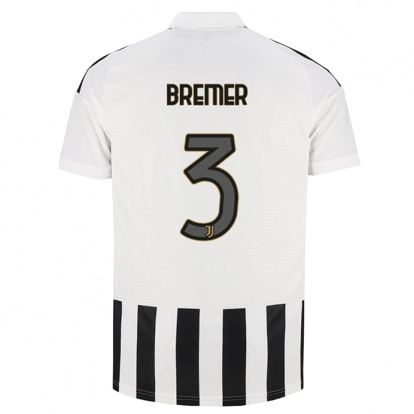 Danxen Herren Gleison Bremer Silva Nascimento #3 Schwarz Weiß Braun Heimtrikot Trikot 2026/27 T-Shirt