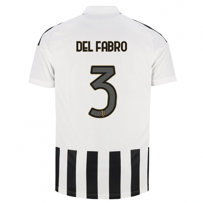 Danxen Herren Jacopo Del Fabro #3 Schwarz Weiß Braun Heimtrikot Trikot 2026/27 T-Shirt