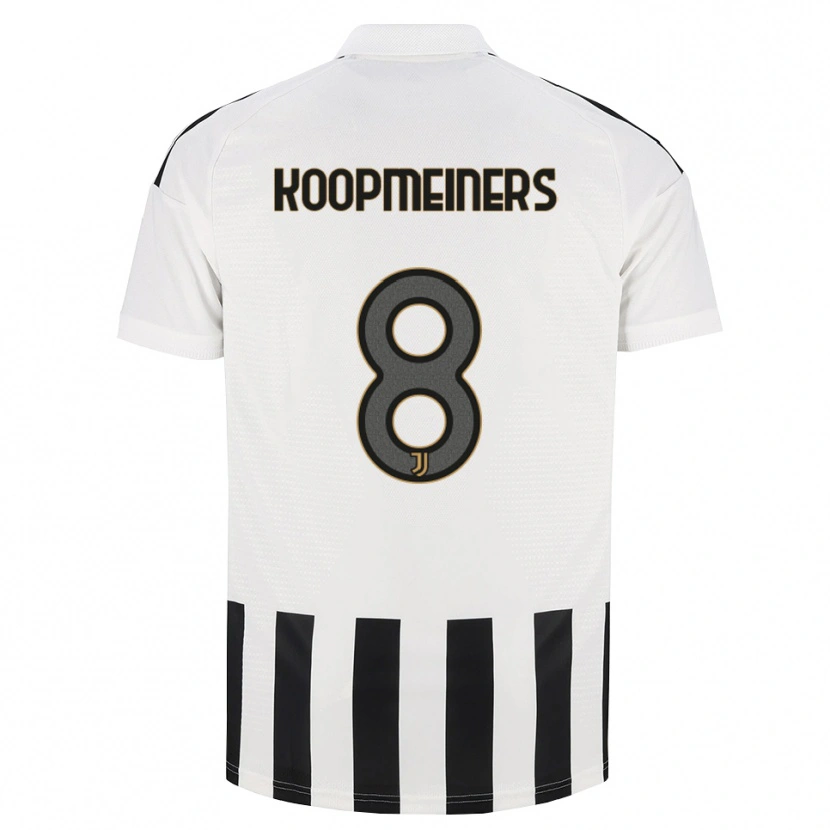 Danxen Herren Teun Koopmeiners #8 Schwarz Weiß Braun Heimtrikot Trikot 2026/27 T-Shirt