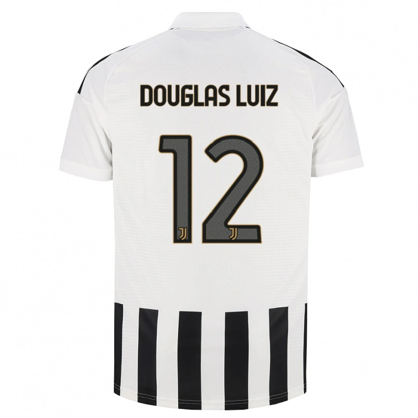 Danxen Herren Douglas Luiz #12 Schwarz Weiß Braun Heimtrikot Trikot 2026/27 T-Shirt