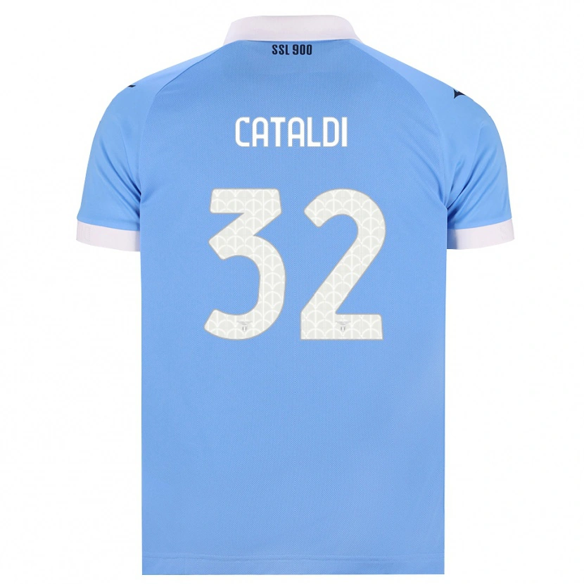 Danxen Herren Danilo Cataldi #32 Hellblau Schwarz Weiß Heimtrikot Trikot 2026/27 T-Shirt