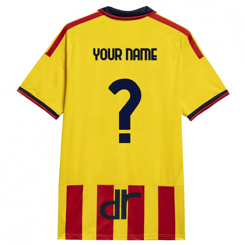 Danxen Herren Ihren Namen #0 Gelb Rot Heimtrikot Trikot 2026/27 T-Shirt