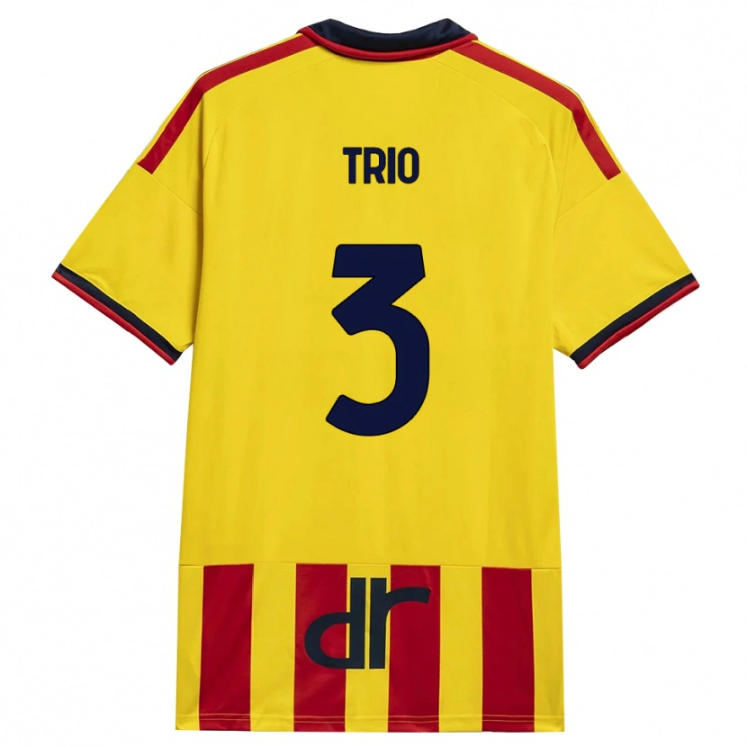 Danxen Herren Stefano Trio #3 Gelb Rot Heimtrikot Trikot 2026/27 T-Shirt
