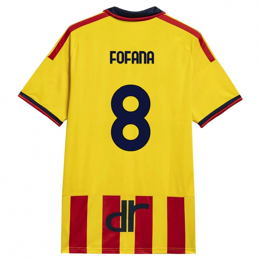 Danxen Herren Sadik Fofana #8 Gelb Rot Heimtrikot Trikot 2026/27 T-Shirt