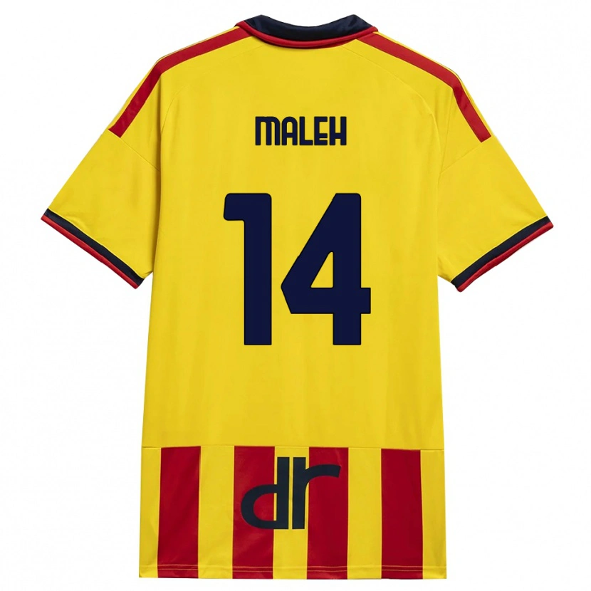 Danxen Herren Youssef Maleh #14 Gelb Rot Heimtrikot Trikot 2026/27 T-Shirt