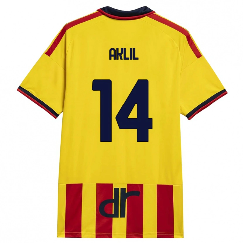 Danxen Herren Lino Aklil #14 Gelb Rot Heimtrikot Trikot 2026/27 T-Shirt