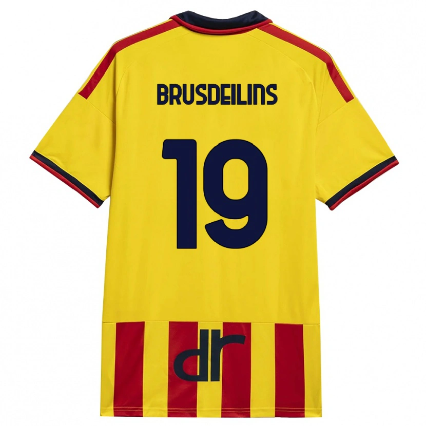 Danxen Herren Bilal Brusdeilins #19 Gelb Rot Heimtrikot Trikot 2026/27 T-Shirt