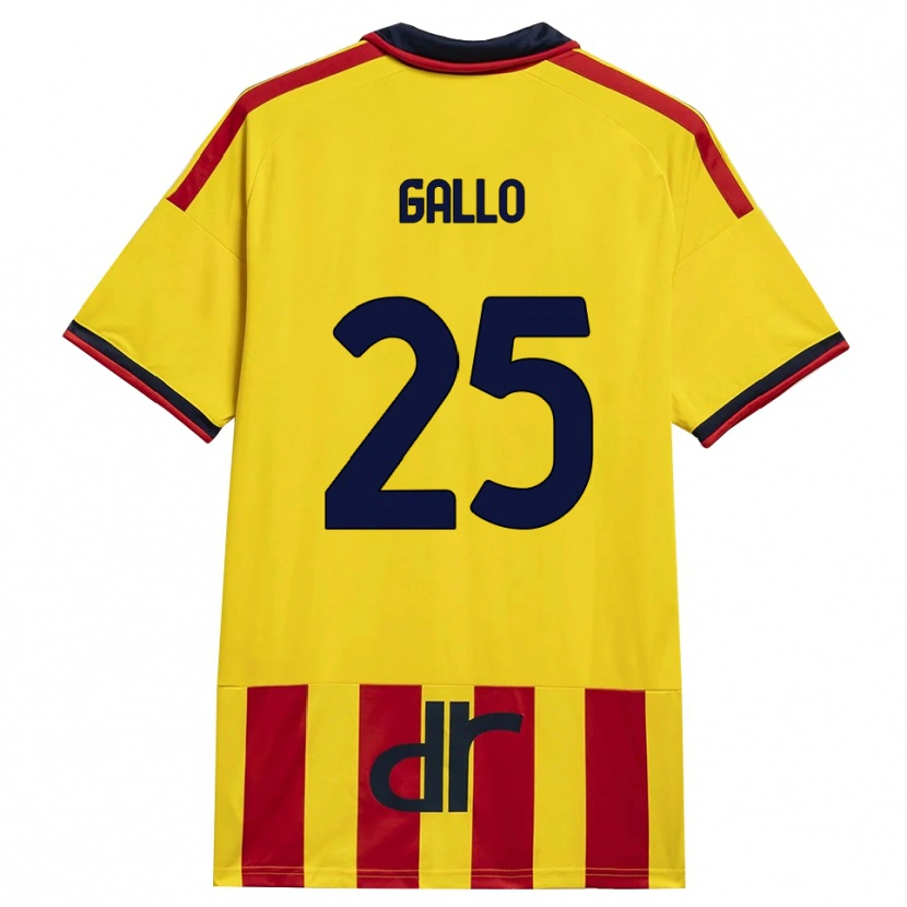 Danxen Herren Antonino Gallo #25 Gelb Rot Heimtrikot Trikot 2026/27 T-Shirt