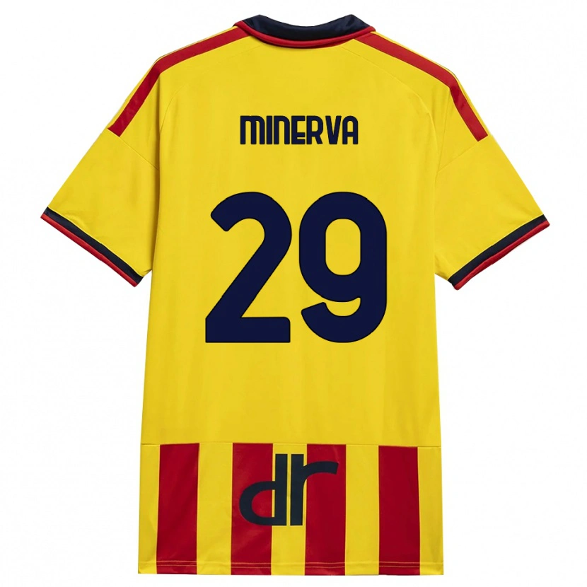 Danxen Herren Francesco Minerva #29 Gelb Rot Heimtrikot Trikot 2026/27 T-Shirt