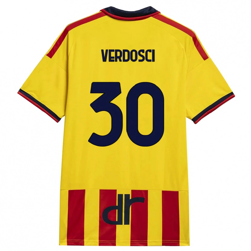 Danxen Herren Simone Verdosci #30 Gelb Rot Heimtrikot Trikot 2026/27 T-Shirt