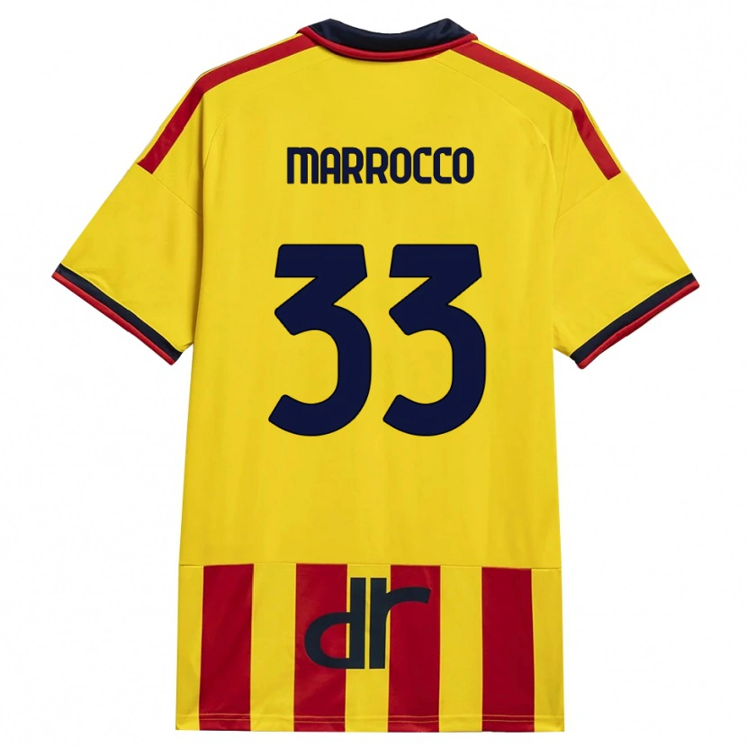 Danxen Herren Iacopo Marrocco #33 Gelb Rot Heimtrikot Trikot 2026/27 T-Shirt