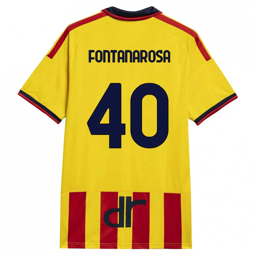 Danxen Herren Andrea Fontanarosa #40 Gelb Rot Heimtrikot Trikot 2026/27 T-Shirt