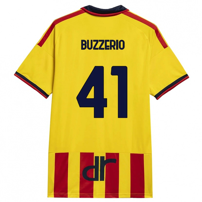 Danxen Herren Mattia Buzzerio #41 Gelb Rot Heimtrikot Trikot 2026/27 T-Shirt