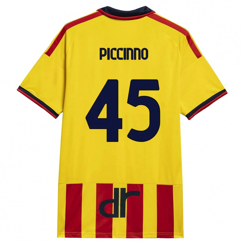 Danxen Herren Daniele Piccinno #45 Gelb Rot Heimtrikot Trikot 2026/27 T-Shirt