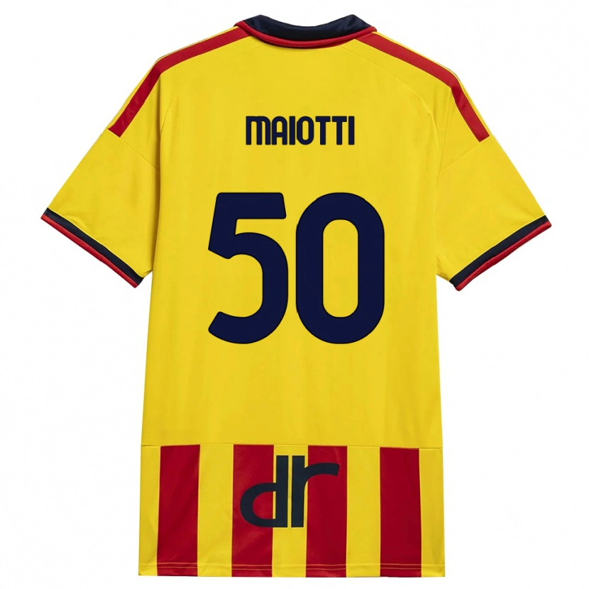 Danxen Herren Sebastiano Maiotti #50 Gelb Rot Heimtrikot Trikot 2026/27 T-Shirt