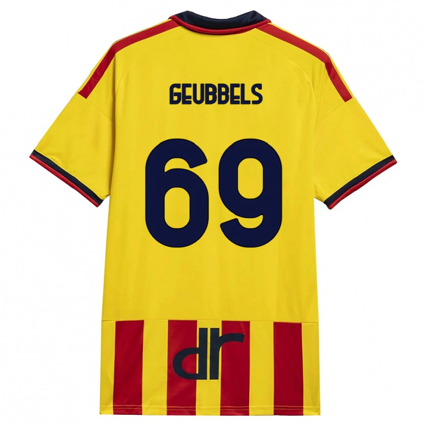 Danxen Herren Willem Geubbels #69 Gelb Rot Heimtrikot Trikot 2026/27 T-Shirt