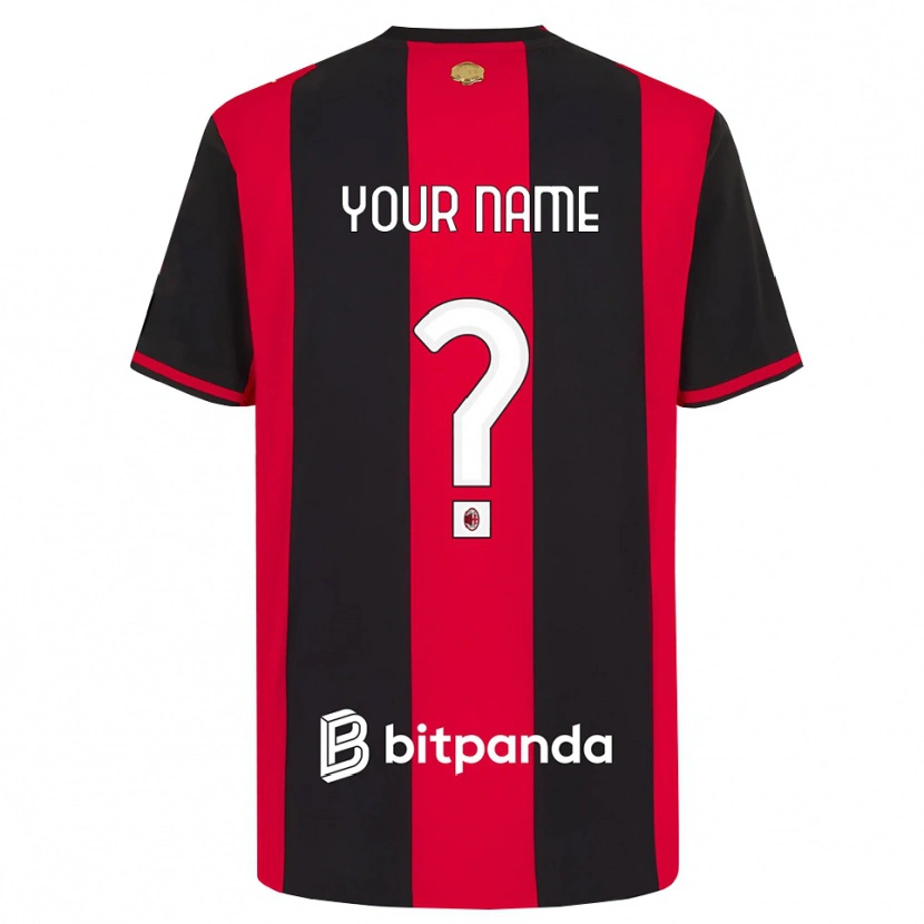 Danxen Herren Ihren Namen #0 Rot Schwarz Weiß Heimtrikot Trikot 2026/27 T-Shirt