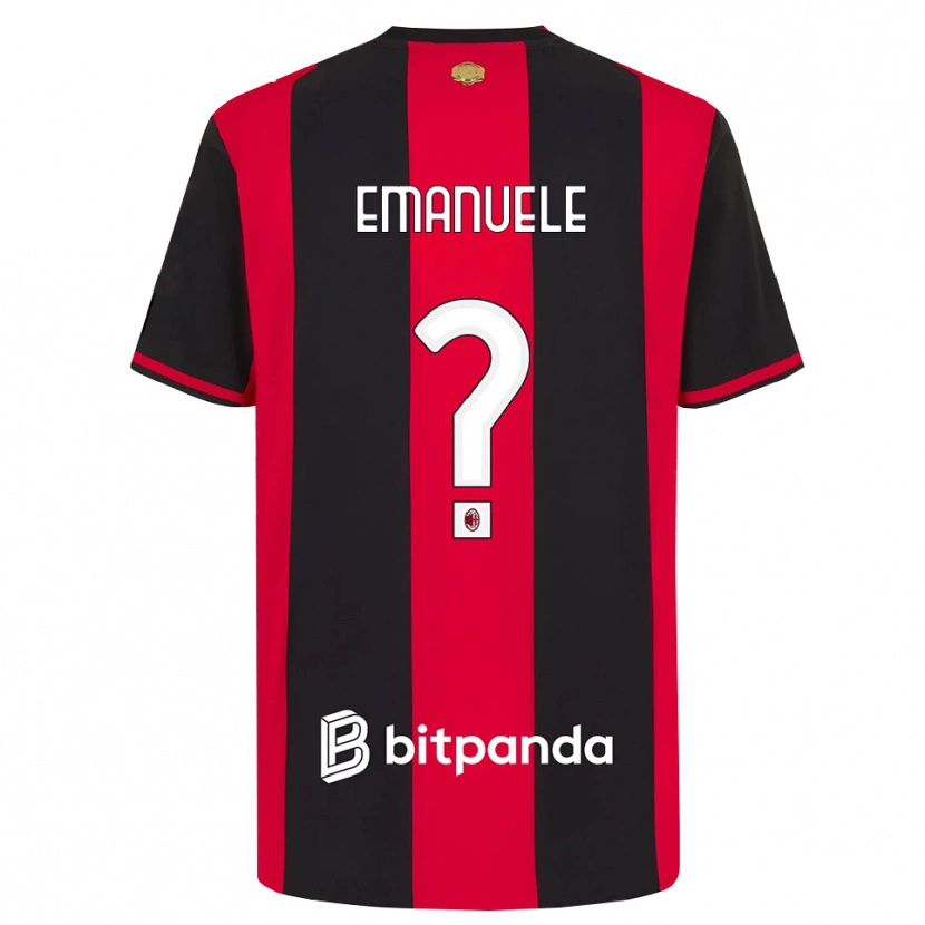 Danxen Herren Emanuele Benedetti #0 Rot Schwarz Weiß Heimtrikot Trikot 2026/27 T-Shirt