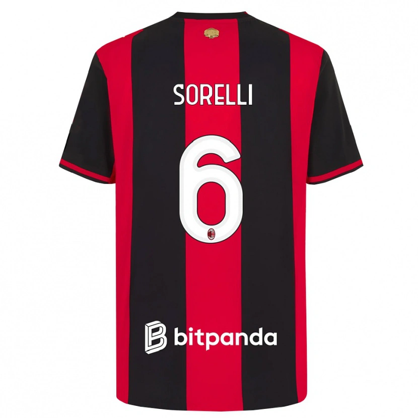 Danxen Herren Nadine Sorelli #6 Rot Schwarz Weiß Heimtrikot Trikot 2026/27 T-Shirt