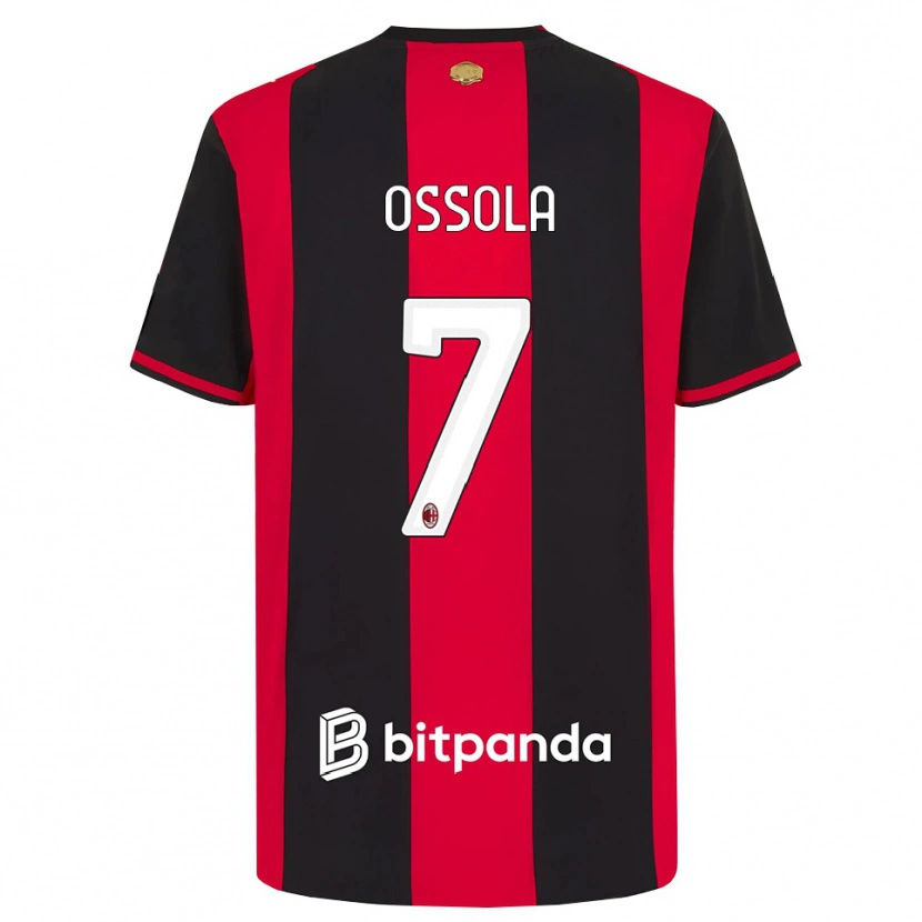 Danxen Herren Lorenzo Ossola #7 Rot Schwarz Weiß Heimtrikot Trikot 2026/27 T-Shirt