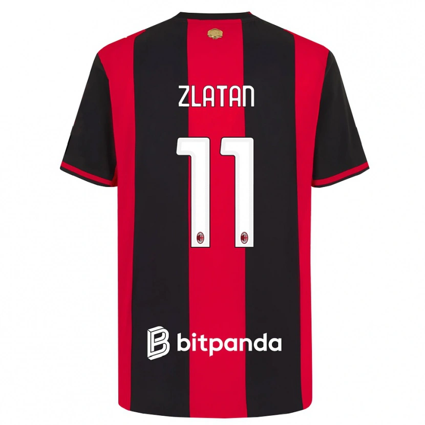 Danxen Herren Zlatan Ibrahimovic #11 Rot Schwarz Weiß Heimtrikot Trikot 2026/27 T-Shirt
