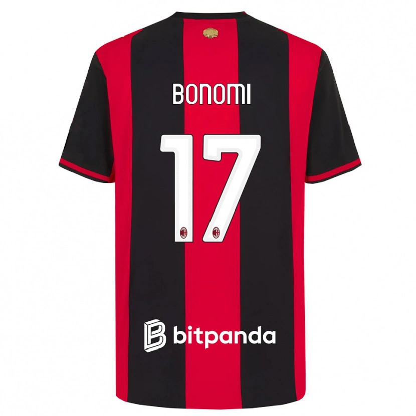 Danxen Herren Francesco Bonomi #17 Rot Schwarz Weiß Heimtrikot Trikot 2026/27 T-Shirt