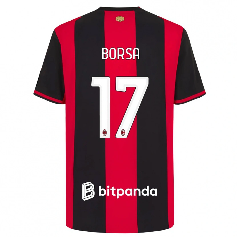 Danxen Herren Gabriele Borsa #17 Rot Schwarz Weiß Heimtrikot Trikot 2026/27 T-Shirt