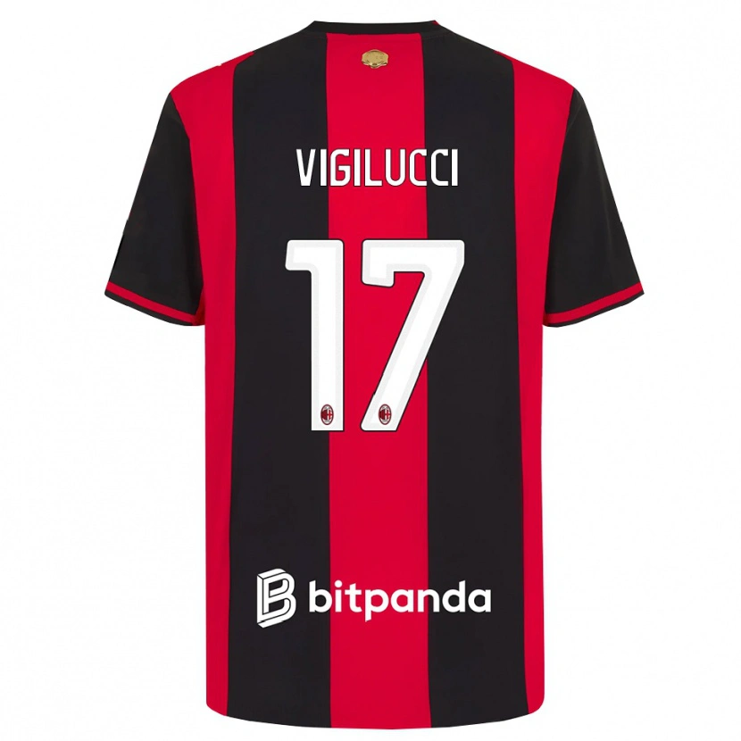 Danxen Herren Valery Vigilucci #17 Rot Schwarz Weiß Heimtrikot Trikot 2026/27 T-Shirt