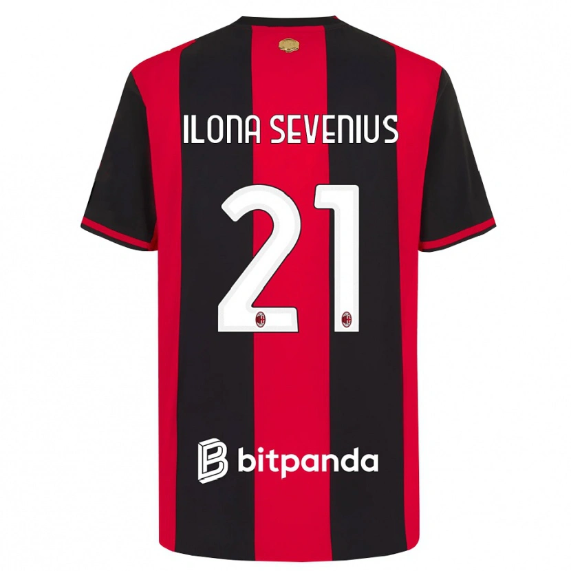 Danxen Herren Oona Ilona Sevenius #21 Rot Schwarz Weiß Heimtrikot Trikot 2026/27 T-Shirt